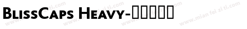 BlissCaps Heavy字体转换